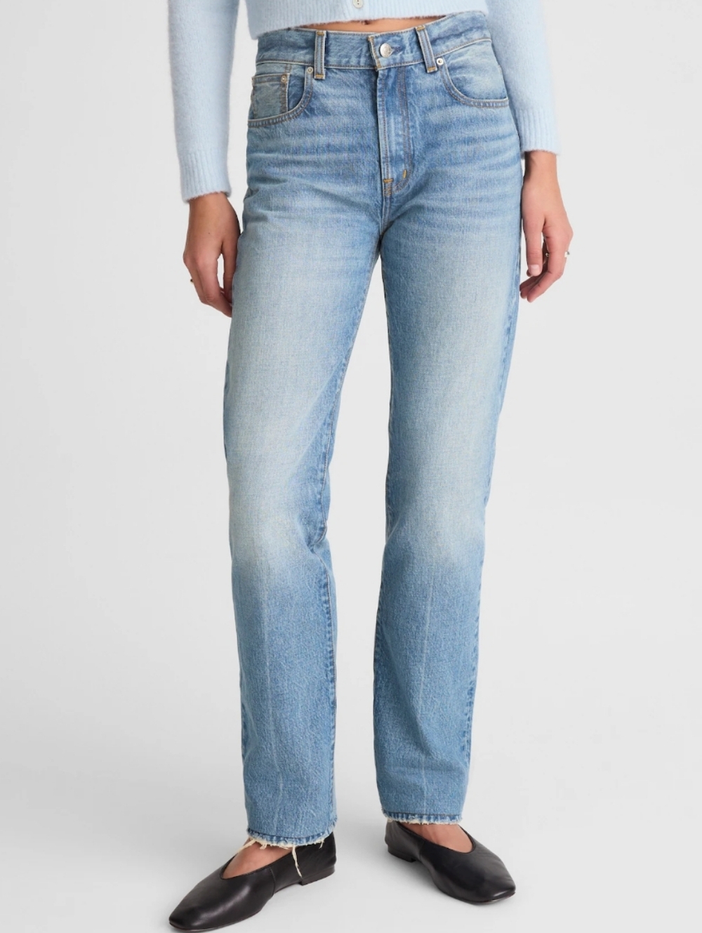 Madewell Alexa Chung for Madewell Franny Straight Jean in Oakwick Wash - Picture 2 of 10